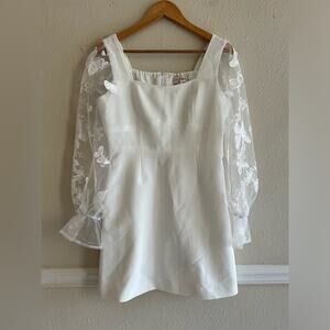 Sylphide botanical mesh sleeve‎ dress size Large (runs small) Romantic Fairy